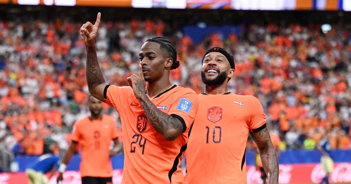 Países Bajos celebra un gol en el Mundial 2026 contra Suecia