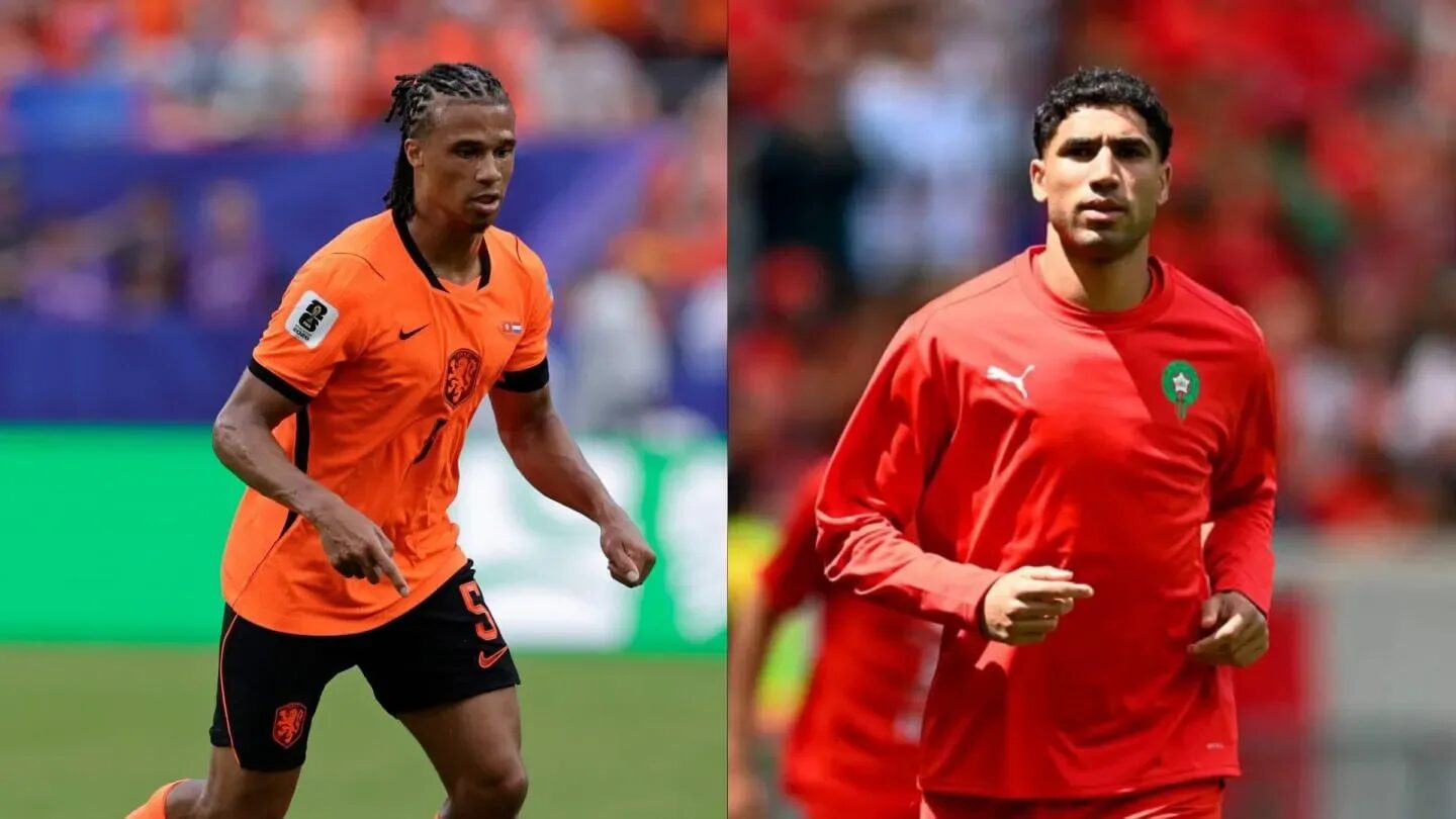 Jugadores de Países Bajos y Marruecos en un partido del Mundial 2026