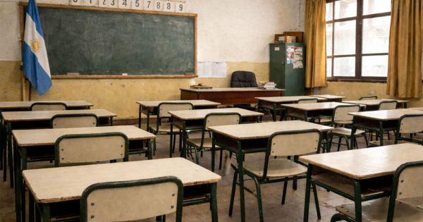 Protesta de docentes en Argentina por mejoras salariales