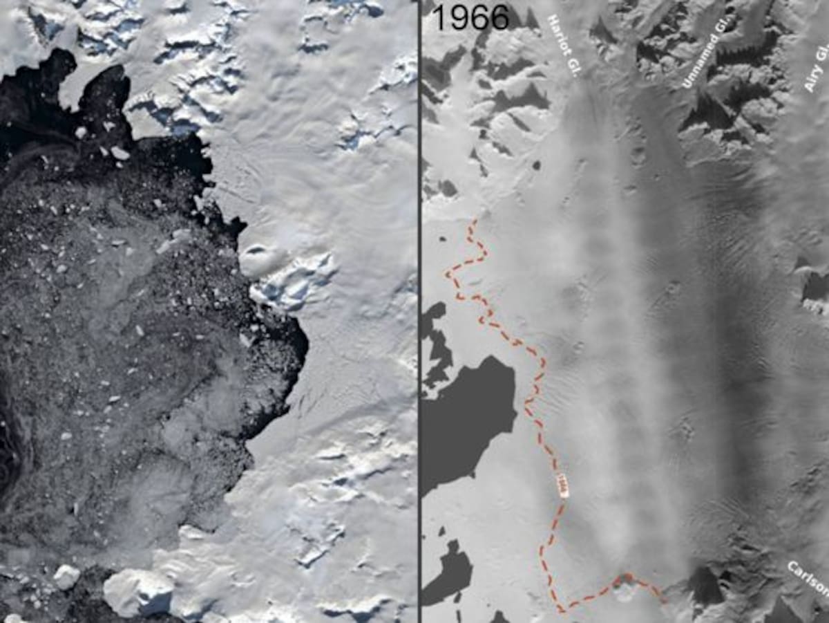 Pérdida alarmante de hielo en la Antártida: se desprendió una masa del tamaño de Francia