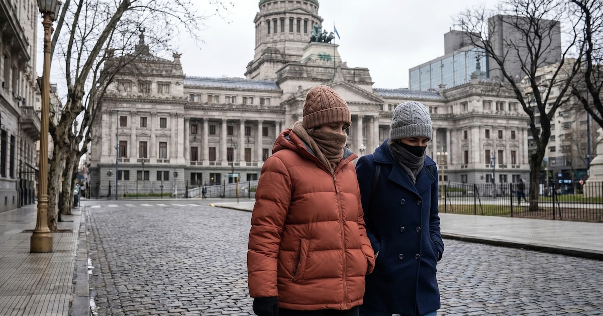 Pronóstico del tiempo en el AMBA con lluvias y temperaturas frías