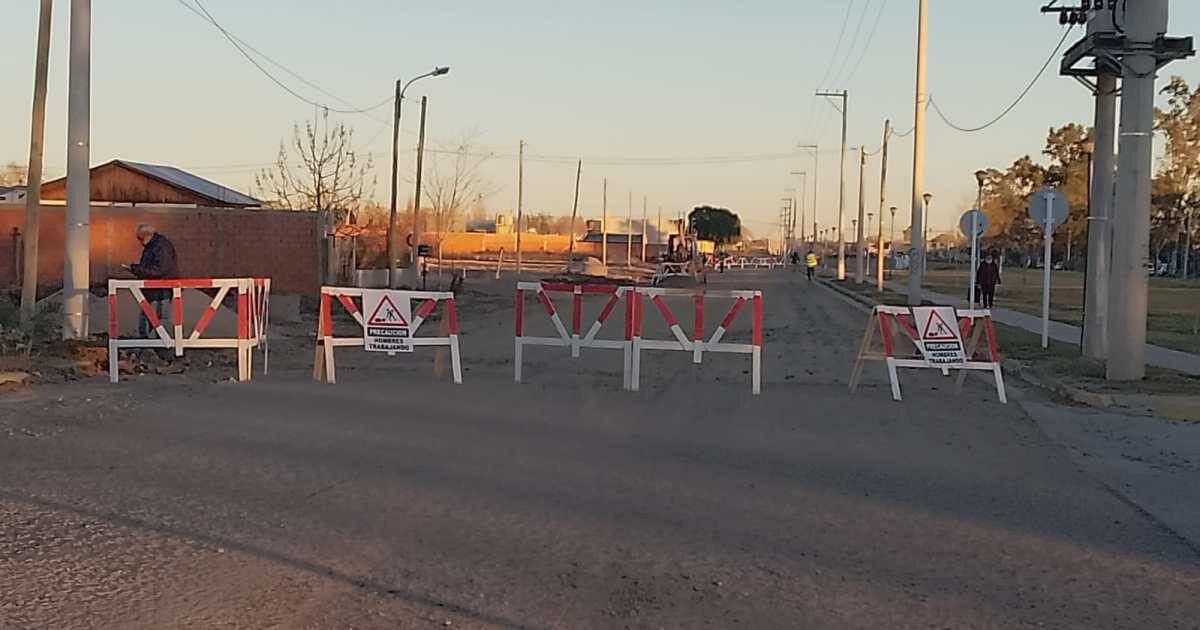 Obra de ampliación de la red cloacal en Roca