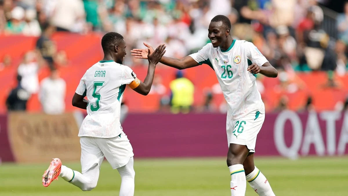 Senegal celebra un gol en el partido contra Irak en el Mundial 2026