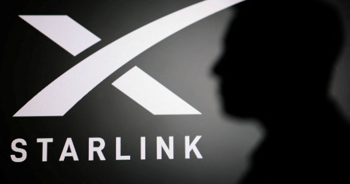 Antena de Starlink en un entorno urbano