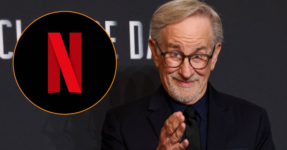 Steven Spielberg en una conferencia de prensa