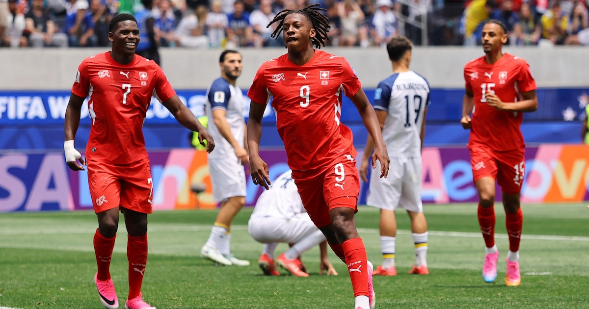Suiza celebra su victoria en el Mundial 2026