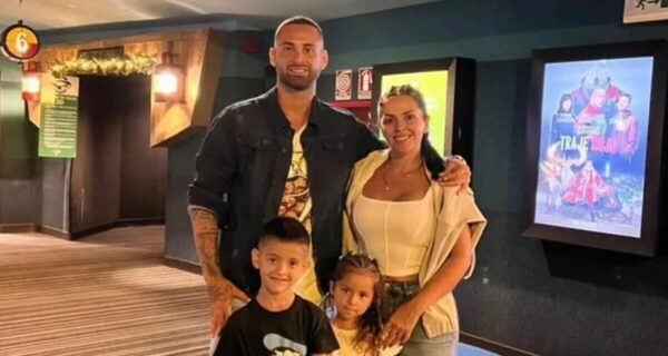 Lucas Trejo y su familia