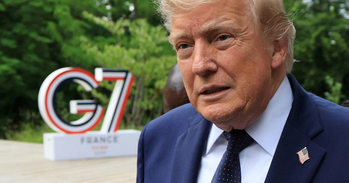 Donald Trump durante la cumbre del G7 en Francia