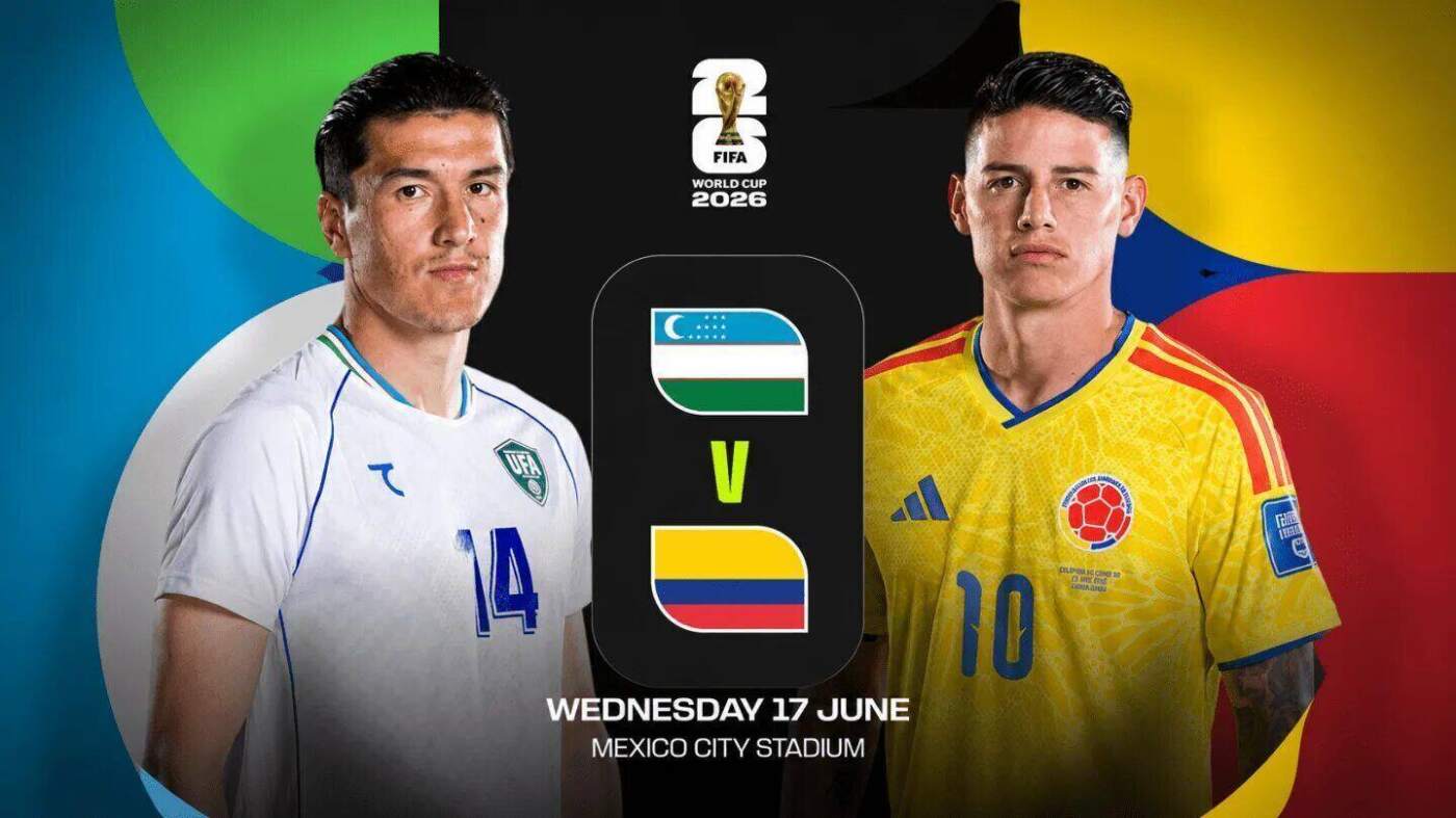Partido entre Uzbekistán y Colombia en el Mundial 2026