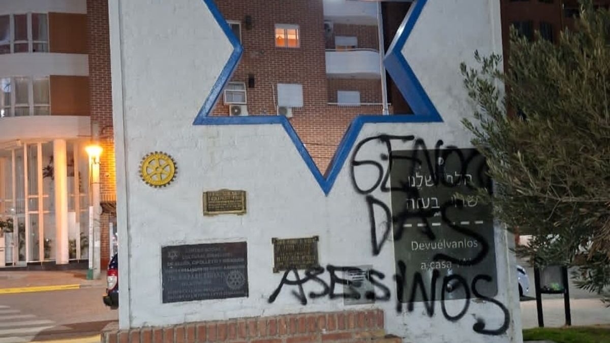Monumento al Estado de Israel vandalizado en Neuquén