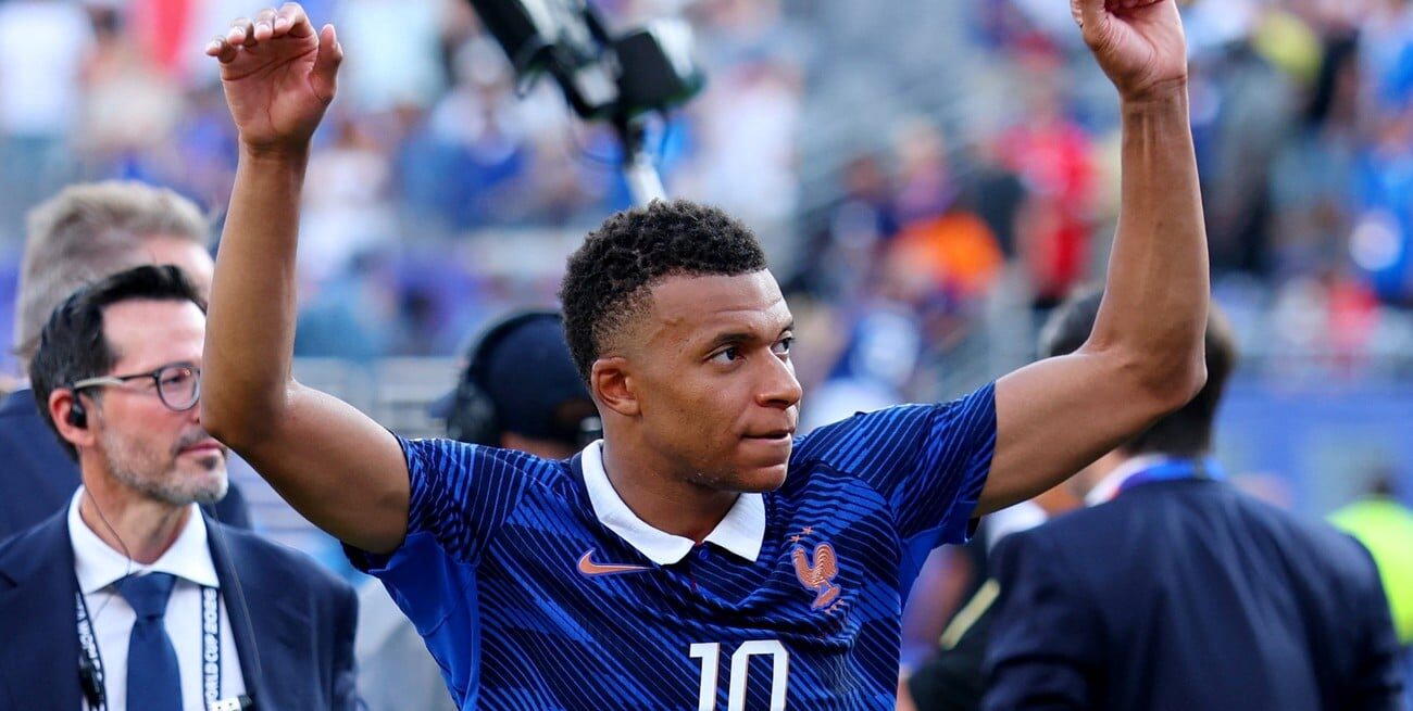 Kylian Mbappé celebra un gol en el partido entre Francia y Suecia en el Mundial 2026