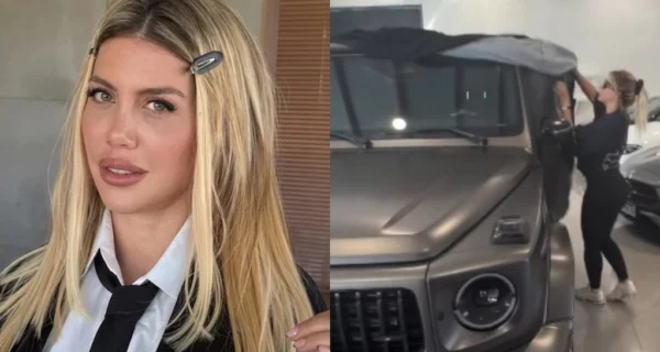 Wanda Nara con su nueva camioneta Mercedes-AMG G63