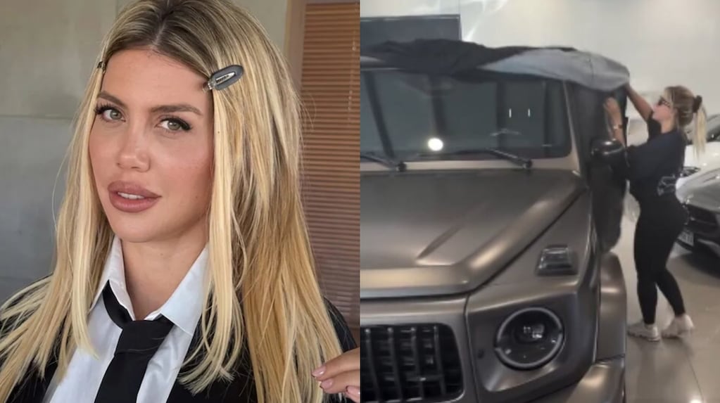 Wanda Nara con su nueva camioneta Mercedes-AMG G63