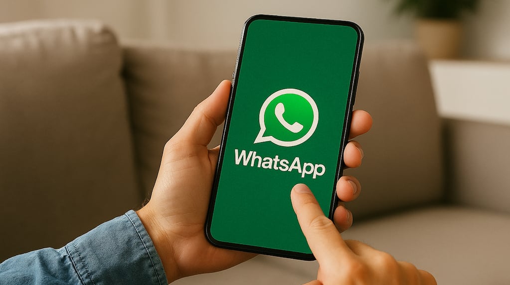 Interfaz de WhatsApp mostrando mensajes de una sola vista