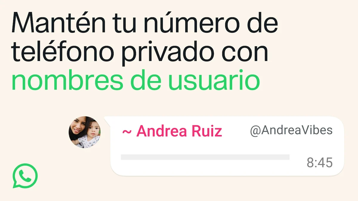 WhatsApp introduce nombres de usuario: ya no es necesario compartir tu número