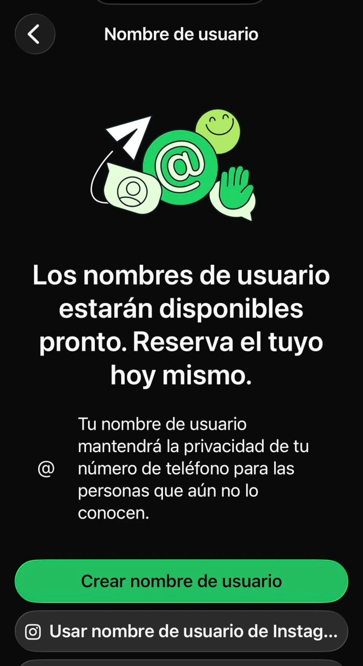 WhatsApp introduce nombres de usuario: ya no es necesario compartir tu número