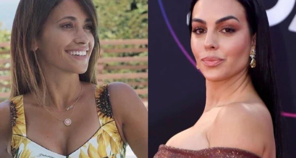 Antonela Roccuzzo mostrando el regalo de Georgina Rodríguez