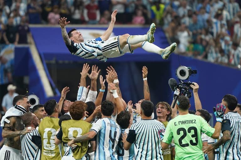 Celebración de Argentina tras la victoria sobre Egipto en el Mundial 2026