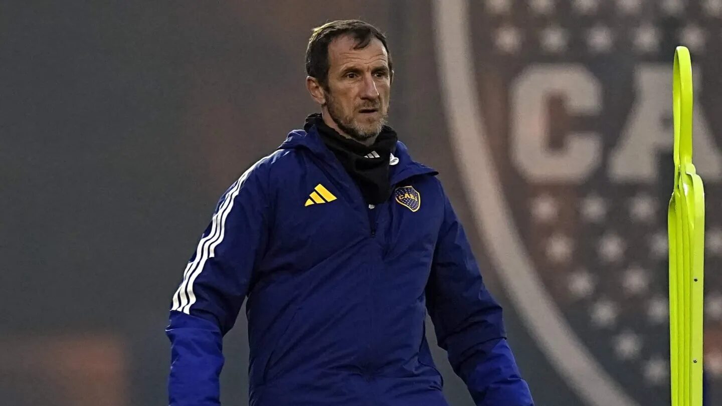Adam Bareiro en entrenamiento con Boca Juniors