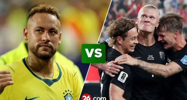 Partido entre Brasil y Noruega en el Mundial 2026