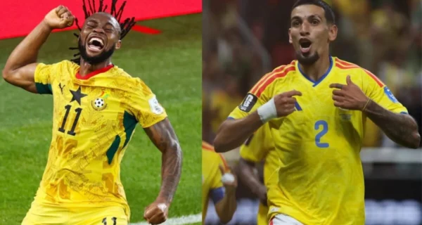 Partido entre Colombia y Ghana en el Mundial 2026