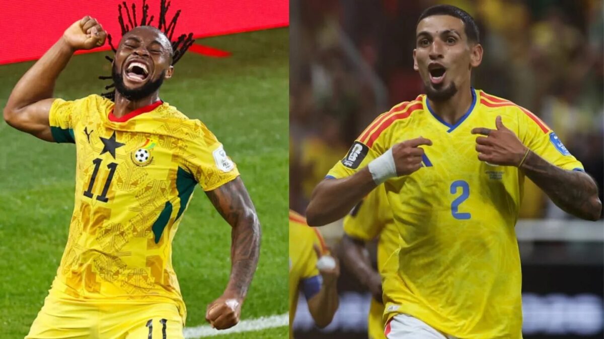 Partido entre Colombia y Ghana en el Mundial 2026