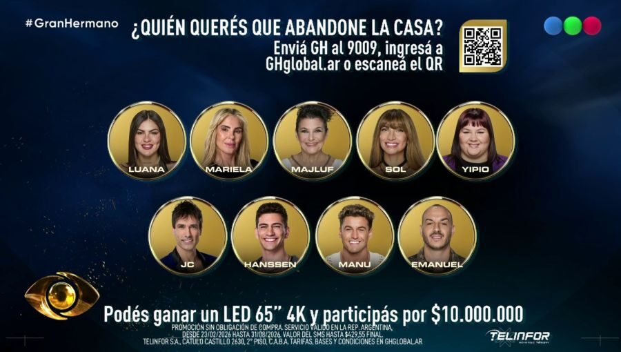 Concursantes de Gran Hermano Generación Dorada en la gala de nominación