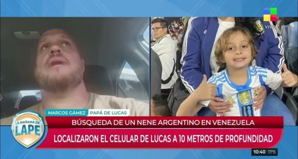 Búsqueda de Lucas Gámez, niño argentino desaparecido en Venezuela