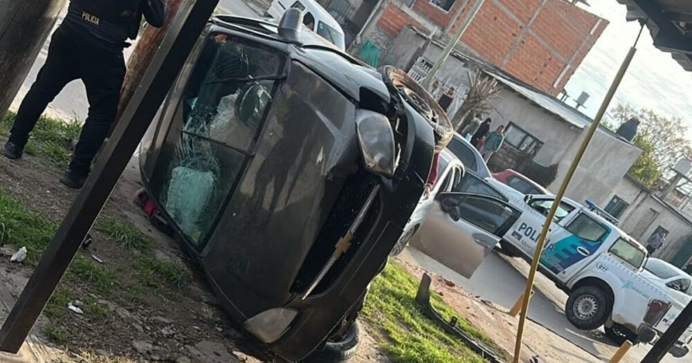 Persecución y choque en La Matanza