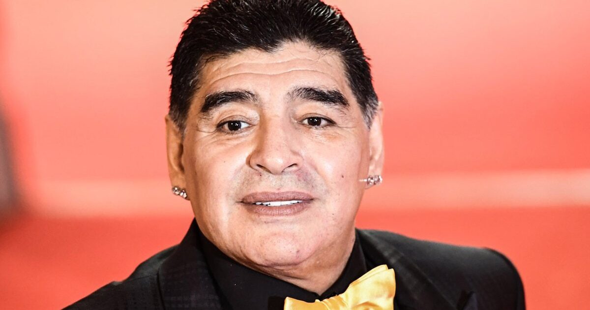 Diego Maradona hablando durante el Mundial 2018