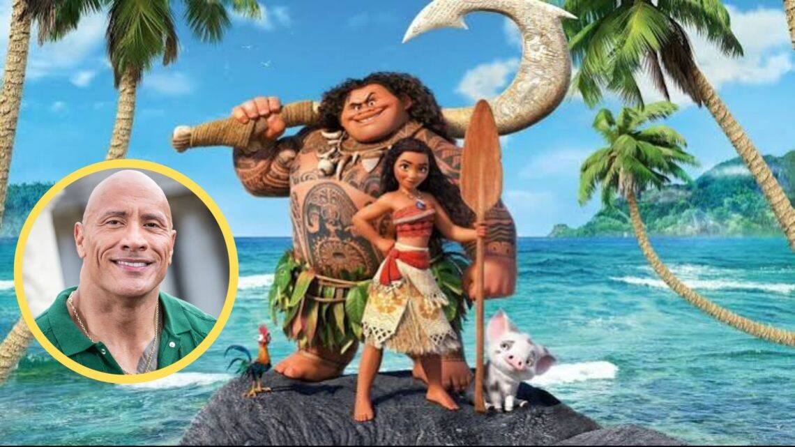 Dwayne Johnson en la premiere de Moana live-action en Río de Janeiro