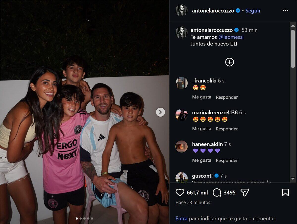 El emotivo reencuentro familiar de Messi y Antonela en pleno Mundial 2026