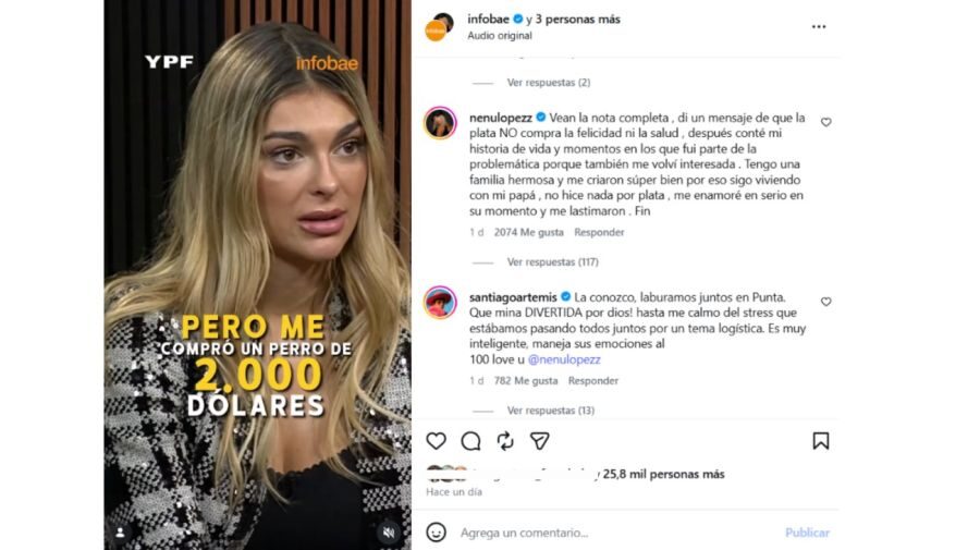 El polémico comentario de Nacho Sureda hacia Nenu López y su respuesta