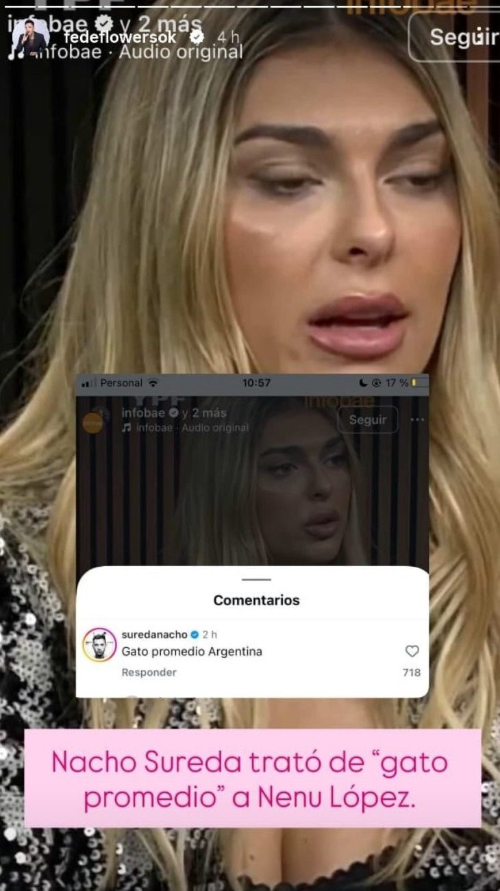 El polémico comentario de Nacho Sureda hacia Nenu López y su respuesta