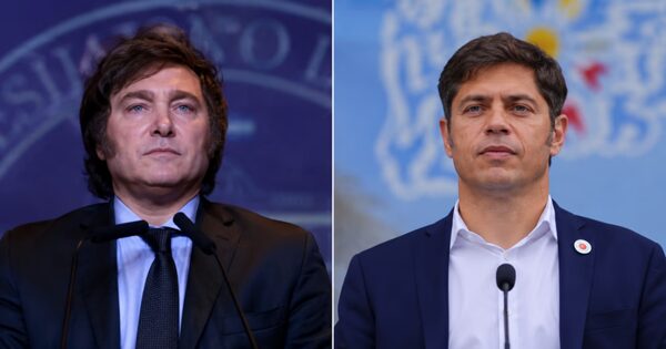 Javier Milei en un acto político