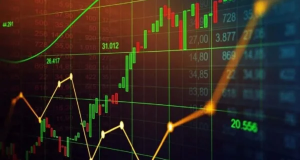 Gráfica del riesgo país y cotización del dólar en Argentina