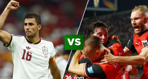 Partido entre España y Austria en el Mundial 2026