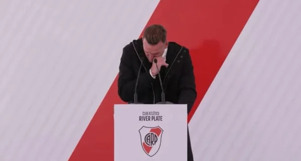 Franco Armani en su despedida de River Plate