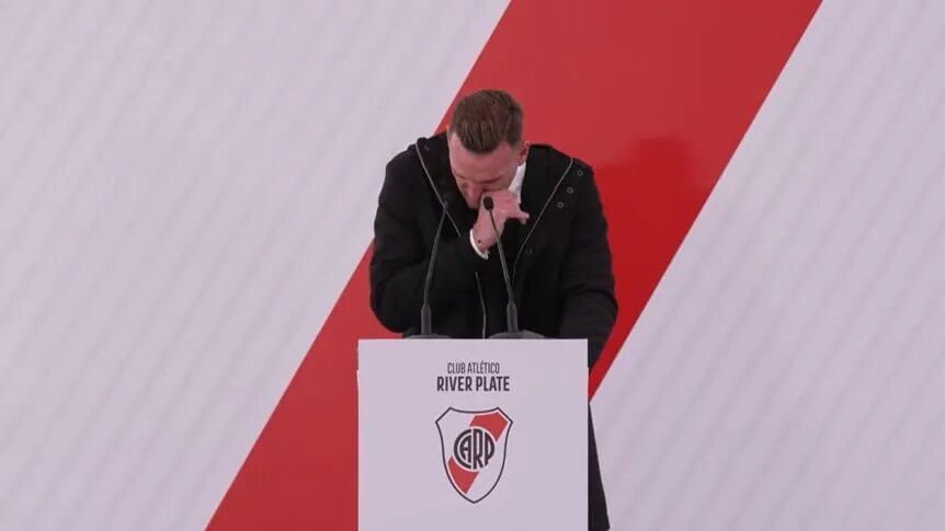 Franco Armani en su despedida de River Plate