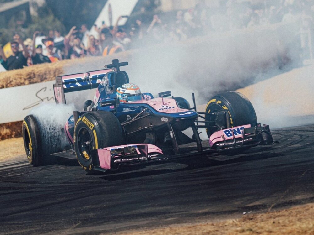 Franco Colapinto en el Festival de Goodwood