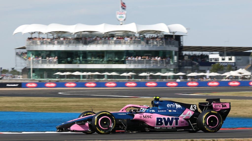 Franco Colapinto durante la práctica del GP de Gran Bretaña