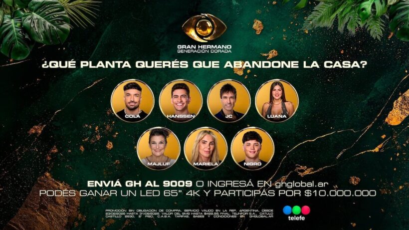 Participantes de Gran Hermano Generación Dorada en la gala de nominación