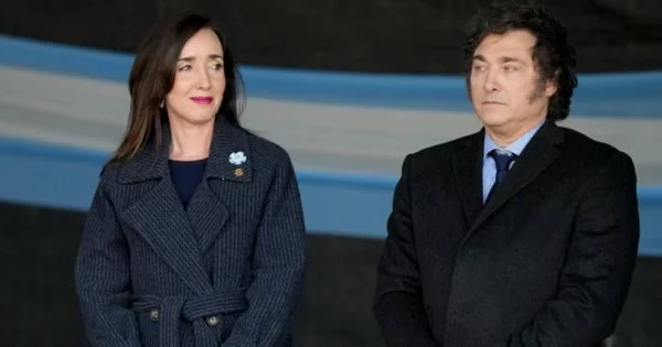 Javier Milei y Victoria Villarruel en la Casa Histórica de Tucumán