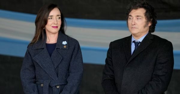 Javier Milei y Victoria Villarruel en la Casa Histórica de Tucumán