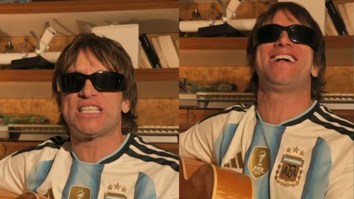Joaquín Levinton reversionando 'Wonderwall' para la Selección Argentina