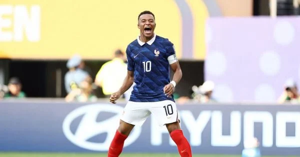 Kylian Mbappé celebrando un gol en el Mundial 2026