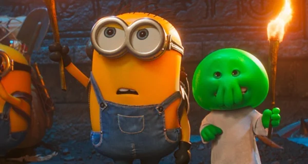 Cartel de la película Minions and Monsters en un cine