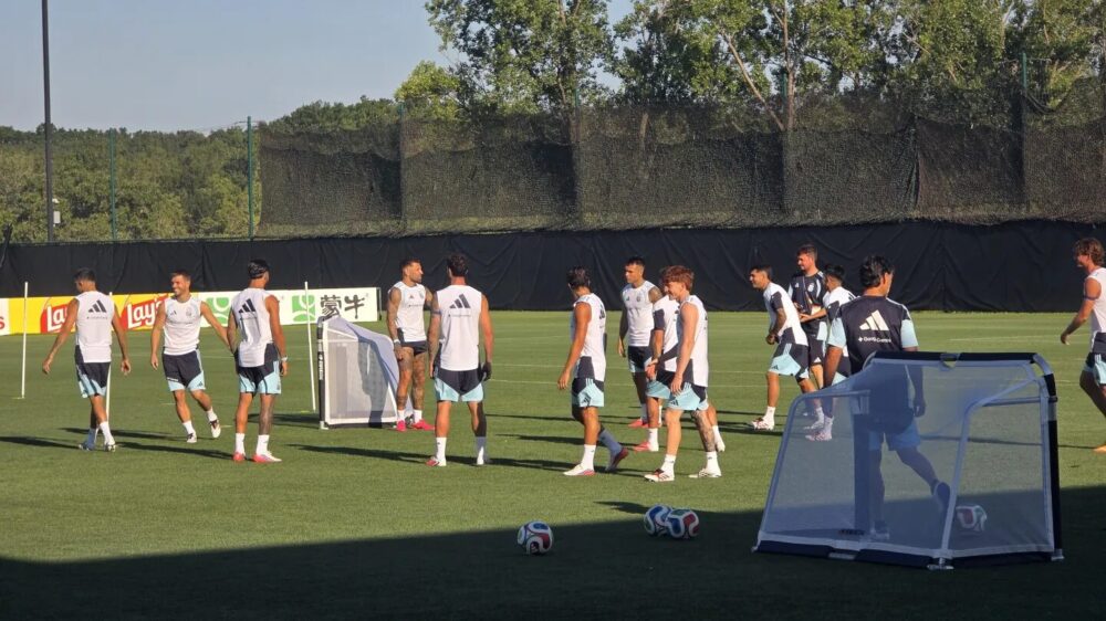 Entrenamiento de la Selección Argentina en Kansas City