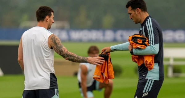 Entrenamiento de la Selección argentina