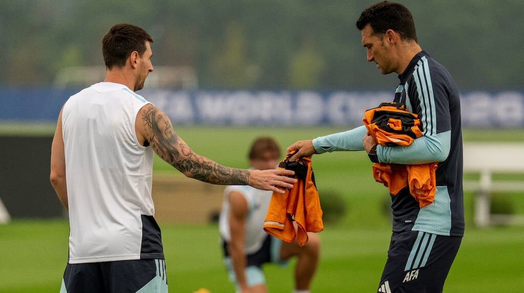 Entrenamiento de la Selección argentina